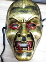 Halloween Horror Prank Vampire Zombie Teeth and Mask Set žalia