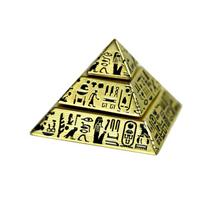 Piramidės pirštų galiukų giroskopas stalo dekoracija Senovės Egipto metalinis retro nuo nerimo Fidget Spinner žaislai vaikams suaugusiems auksas