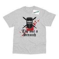 Tis But A Scratch Black Knight Inspired By Monty Python And The Holy Grail Tee 2XL