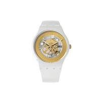 SWATCH Unisex 41mm Gold Watch SO29W107 SO29W107 White