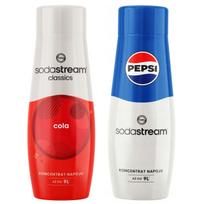 SODASTREAM Set of Saturator Concentrates 2x COLA + PEPSI Syrup