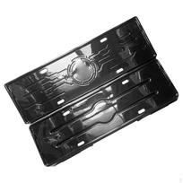 2x Automobilio numerio lentelės rėmelis Patvarus laikiklis Byd Han Glossy Black