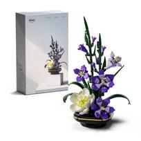 Nifeliz Gladiolės Gėlės Statybiniai Kubeliai Žaislas Suaugusiems Statybinių Kubelių Modelis Dekorui Rekomenduojama Gimtadienio Dovana - Biurui/Namams (478 dalys,
