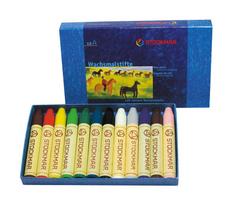 STOCKMAR Beeswax Stick 12 Paper ST31202 Japanese Crayons, Colors, Box, [Genuine Product]
