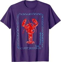 Lobster Lover Gifts & Seafood Festival Apparel Vintage Red Lobster T-Shirt S įvairiaspalvis