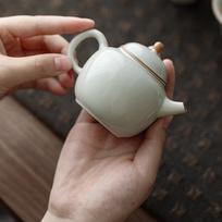 Chinese KungFu Teapot 3,Retro Ceramic Tea Kettle For Home Decoration A