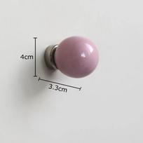 Kremas Apvalus Keraminis Kabliukas Drabužių Kabliukai Magnetinis Sieninis Laikiklis Kabinami Kabliukai Sieninis Laikiklis Dekoratyvinis Stovas 1 pcs