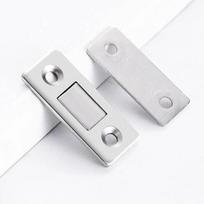 Magnetiniai spintelių fiksatoriai Itin ploni durelių stiprūs magnetai Stoperis Nematomi lipnūs stalčių magnetiniai užraktai virtuvės spintelėms Uždarytuvai sidabras