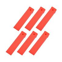 6pcs Leveling Position Wedges Shims Plastic Wedge Set Red Leveling Wedge Installer Cushion Block Door Window Installation Tool