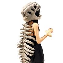 Funny Funny Cosplay Headwear Wearable Dinosaur Skeleton Cos Props  Carnival Event 100cm pilka