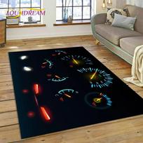 Racing Car Dashboard Machine Control Screen Carpet Rug for Bedroom Living Room Sofa Decoration,Child Game Large Decor Floor Mat 40x60cm( 15x23in )