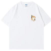 Fun and simple retro cartoon Akita dog and chihuahua print short-sleeved T-shirt, new style top, suitable for both men and women S įvairiaspalvis
