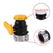 DN50 IBC Water Tank Ball Valve 75mm Coase Thread Butterfly Valve Switch Drain Adapter Garden Yard  Aquarium Irrigation Fittings