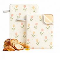 1pc Organic Linen Sourdough Bread Bags Beeswax Coated Food Storage Bags Beeswax Bread Bags  Homemade 10