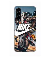 Case For Samsung Galaxy A26 white nike logo motorcycle wheel Maniacase juoda