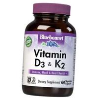 Vitamins D3 and K2, Vitamin D3 & K2, Bluebonnet Nutrition 60vegcaps (36393120) 60vcaps