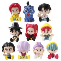 New Kpop Demon Hunters Anime Merchandise Rumi Mira Zoey Character Figurine 5CM Toys Cute Q Version Model Ornaments Birthday Gift