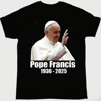 Popiežius Pranciškus Juodi Marškinėliai Medvilniniai Klasikiniai Unisex S-5XL M380 Unisex Marškinėliai XXL