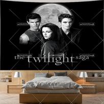 Twilight Tapestry Jacob Bella Edward Movie Posters Wall Hanging Tapestrys Living Room Decor Aesthetic College Dorm Wallpapers 74x94cm(29x37in)