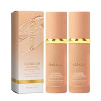 2pcs Color Changing Light Spectrum Sunscreen SPF50 Concealer Long-Lasting Liquid Foundation
