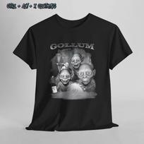Juokingi Gollumo bootleg repo unisex marškinėliai, Žiedų valdovo marškinėliai, Viduržemė 3XL gray