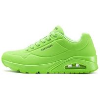 Skechers Uno Audinys Sintetinė Oda Oro Pagalvėlė Retro Bėgimo Batai Vyriški Kedai Žali 52458-LMGN 41
