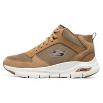 Skechers Arch Fit Audinys Sintetinė Oda Sportiniai Minimalistiniai Aukštakulniai Laisvalaikio Batai Vyriški sportbačiai Viskio-Rudos spalvos 232403-WSK 43