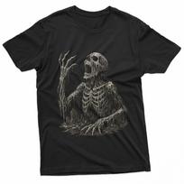 Zombie Skeleton Undead Horror Grave Goth 100% Cotton T-shirt Mens Tees Top S įvairiaspalvis