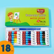 Watercolor Paint Set - 7ml Tubes, 12/18/24 Colors for Beginners