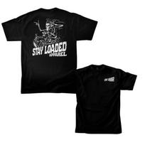 Stay Loaded Skeleton Lowrider Driver T-Shirt ? Chicano Skull Lowrider Car S įvairiaspalvis