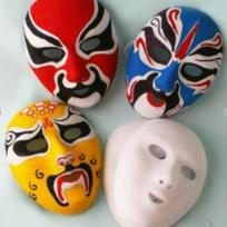 Children's Color Painting PVC Mask with Elastic Cord, 20 Pack (Model MJ127) Yes