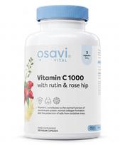 Vitamin C 1000 with rutin & rose hip – Vitaminas C su rutinu ir erškėtuogėmis 1000mg | OSAVI | 120 kaps.