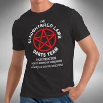 Slaughtered Lamb Darts Team Marškinėliai Įkvėpta Vilkolakio Londone Maži iki 5XL XL