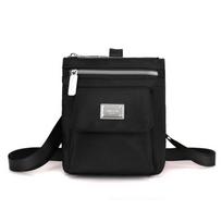 Compact Nylon Crossbody Bag for Women – Lightweight & Water-Resistant Design with Metal Logo Plate and Multiple Pockets, Ideal for Daily Use mėlyna