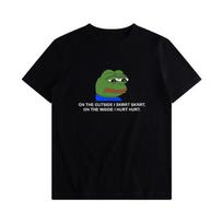 Pepe sad frog Funny Short Sleeve T Shirt Men Women Size S-5XK Unisex T-Shirt XL