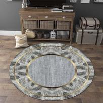 Europos stiliaus prabangus apvalus kilimas namų dekoravimas svetainė neslystantys dideli kilimai miegamasis prieškambaris trumpas aksominis grindų kilimėlis 60x60cm (Diameter)