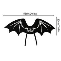Bat Halloween Costume Halloween Non-Woven Party Supplies Skeleton Pattern Vampire Party Favors For Carnivals Masquerades