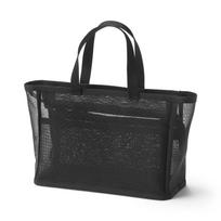 MUJI Nylon Mesh Spa 29 x 9 x 84920844 Pouch, approx. 15.5 cm, juoda