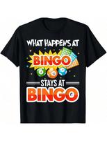 Bingo Game Graphic T-Shirt - 100% Oversized Loose Fit S įvairiaspalvis