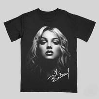 Britney Spears Men's 100%Cotton Shirt Y2k Portrait Graphic O-neck Shirts Summer Hip Hop Fashion Streetwear High Quality Tshirt S įvairiaspalvis