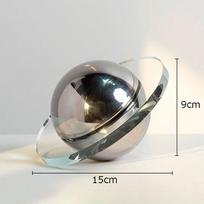 Transparent Crystal Planet Artwork Ornaments Geometric Crystal Crystal Statue Desk Decoration Crafts Sculpture Modern Home Decor