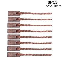 8Pcs/lot 5x5x10mm Graphite Copper Motor Carbon Brushes For Bosch Angle Grinder Electric Hammer Electric Rotary Tool China Mainland