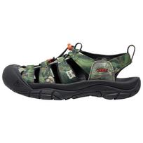 Keen Newport Retro Paplūdimio Sandalai Vyriški Juodi/Kariniai Žali 1026346 42