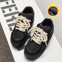 New niche hemp rope bread shoes autumn and winter trendy sports skateboard shoes casual shoes 39
