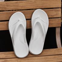 Summer Flip-flops Ultra-light Outdoor Soft-soled Non-slip Casual Women's Slippers Couple EVA Flat Sandals 45 balta