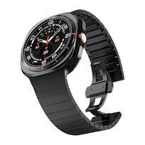 Vyriškas nerūdijančio plieno dirželis Samsung Galaxy watch 8 classic 46mm Ultra 2025 prabangi grandinė GALAXY watch 7 6 5 4 44mm 40mm apyrankei Galaxy Ultra 47mm juoda