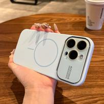 MagSafe Magnetic Liquid Silicone Case for iPhone 17 Pro Max with Integrated AI Button iPhone 15