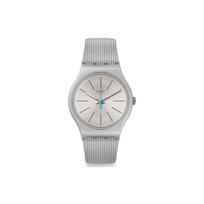 SWATCH Unisex 41mm Gray Watch SUOM114 SUOM114 Gray White