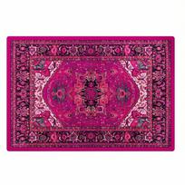 Pink Vintage Plaid Rug Non-Slip Backing Perfect for Bedroom Living Room Play Area Game Decoration 40x60cm