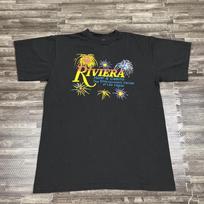 Vintage Riviera Hotel & Casino Single Stitch Graphic Tshirt XL Black VTG 90s M